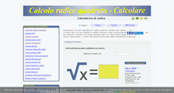 Desktop Screenshot of calcoloradicequadrata.com