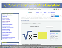 Tablet Screenshot of calcoloradicequadrata.com